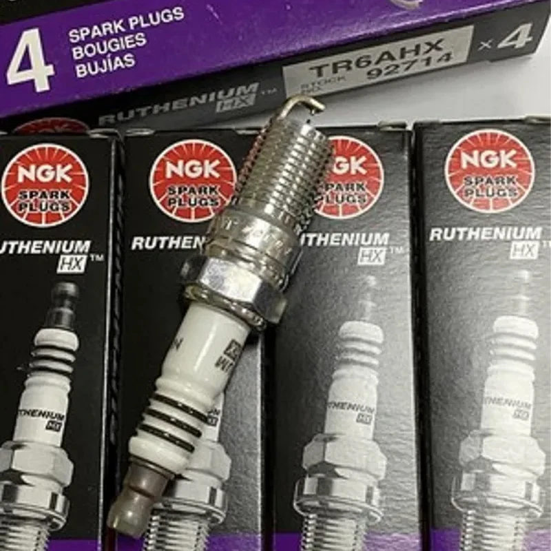 4/6Pcs TR6AHX Ruthenium Spark Plug NGK 92714 for Ford Focus Crown Victoria Chevy Corvette Lincoln Town Car Mercury Grand Marquis