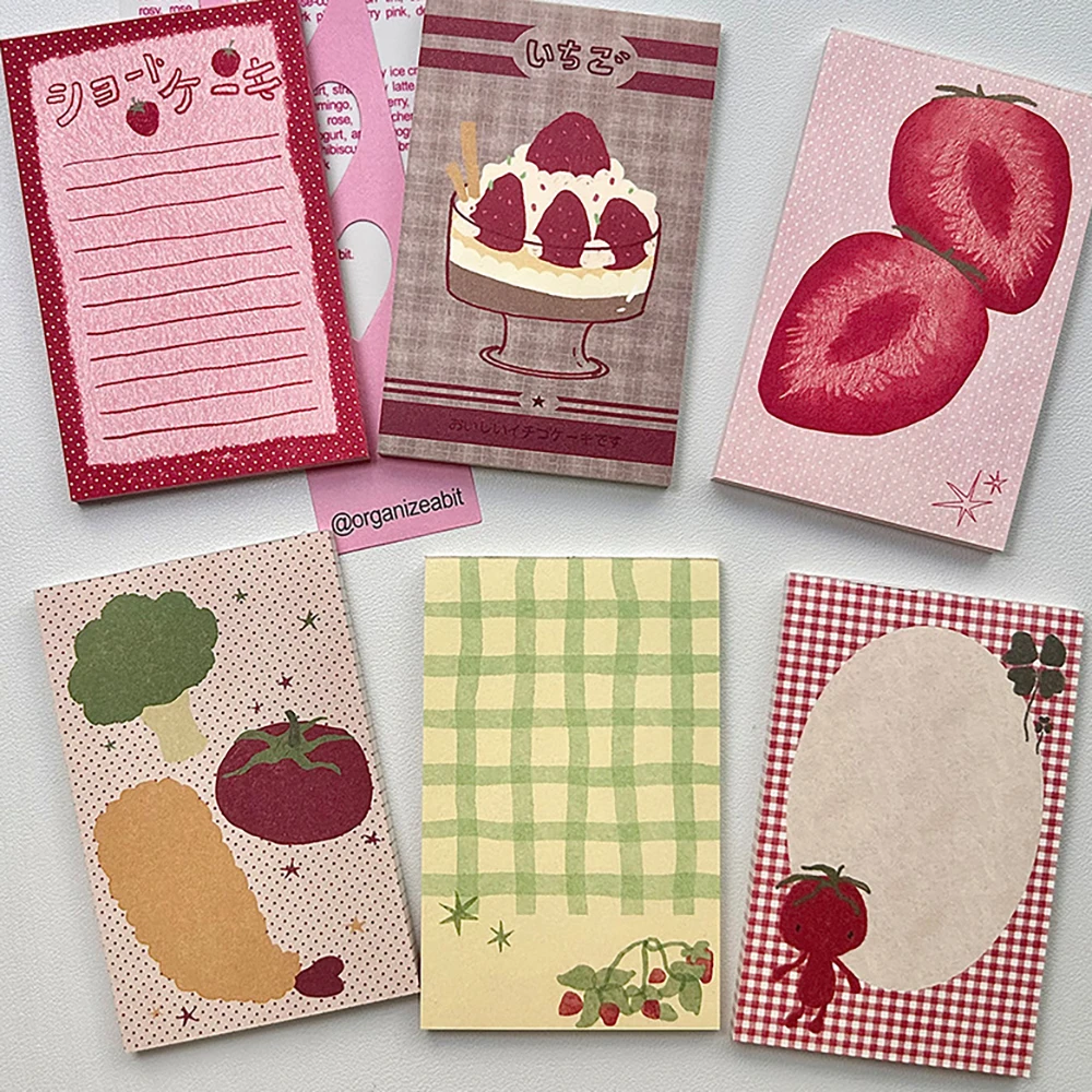 50 vellen M5 Memoboek Strawberry Story Handbook Instagram Wind Caramel Memoboek Grid Base