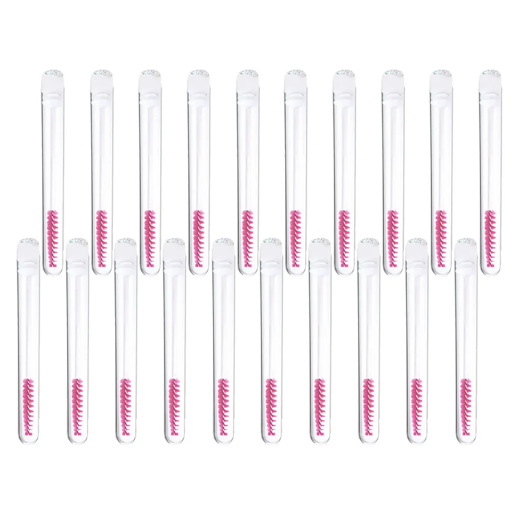 20Pcs Eyelash Brush Tubes Durable Mascara Tubes Lightweight Lash Container Portable Makeup Tool Professional Set