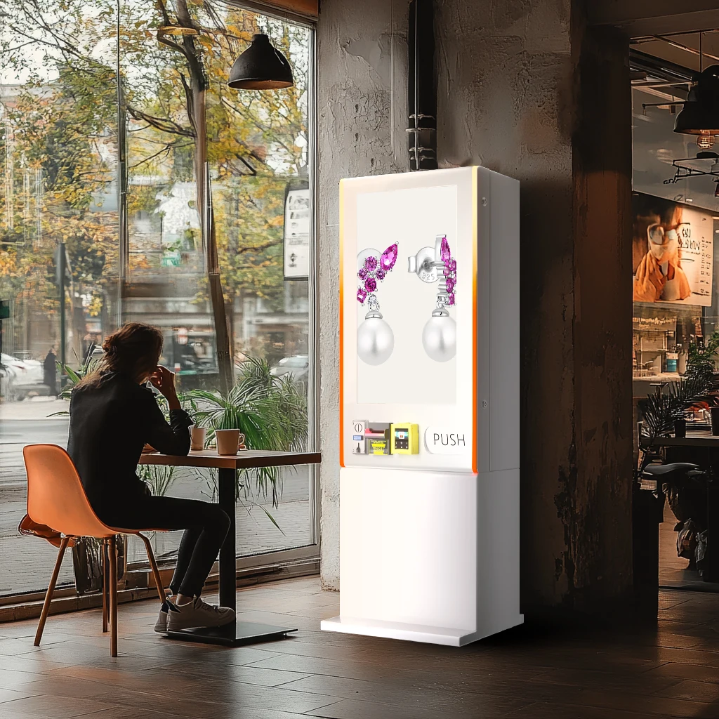 

Coffee Store Jewely Vending Machine With Visa & Cash Payment Free LOGO Design Touch Screen Cosmetics Vending Machine