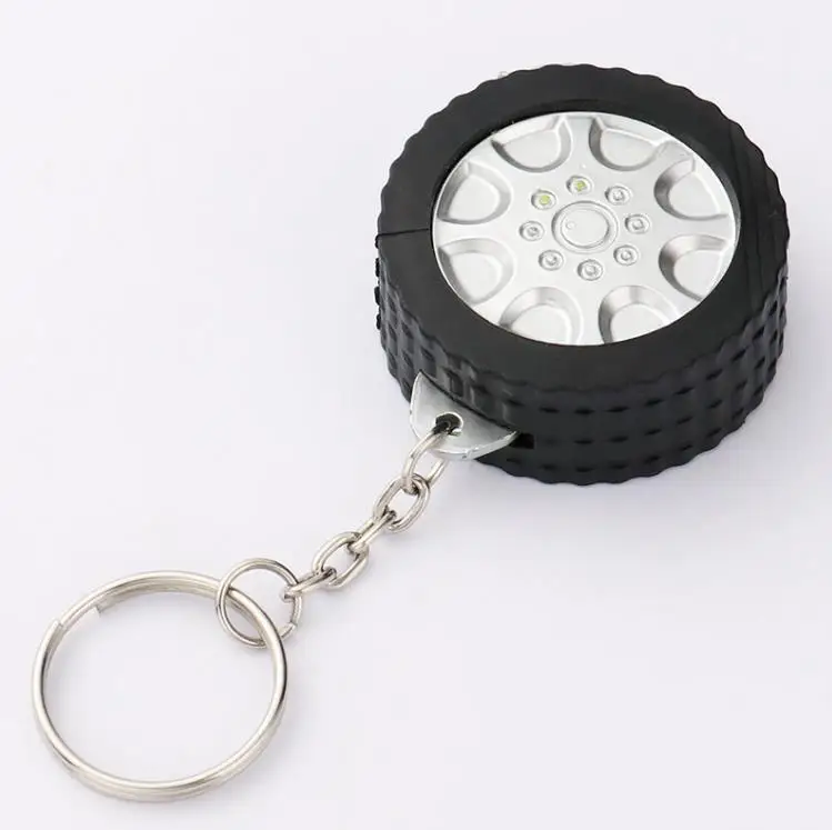 Sublimation Blank Mini Tape Measures Thickening Building 1M Metal Stainless Steel DIY Tape Key Chain Gifts SN4515