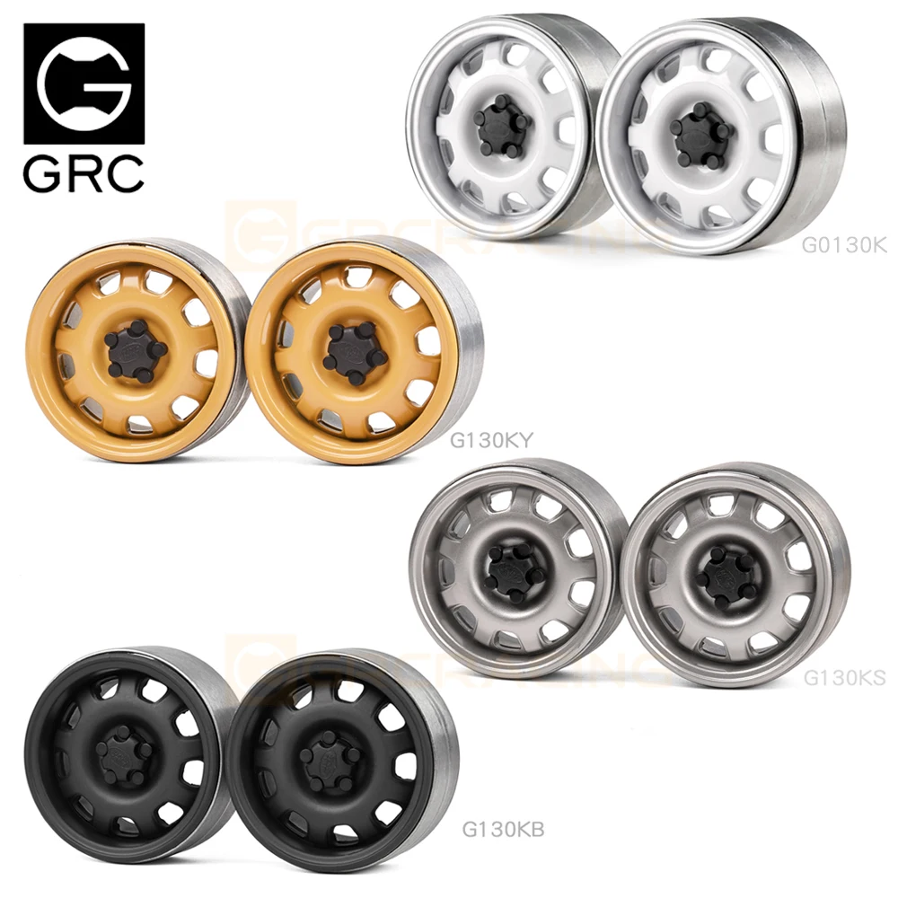 GRC 1.9 Cal Heavy Metal koła # G10 dla 1/10 zdalnie sterowany samochód gąsienicowy TRAXXAS TRX4, który, nie wiadomo jak, znalazł K5 marynarka SCX10 RC4WD D90 D110 Tamiya # G0130K