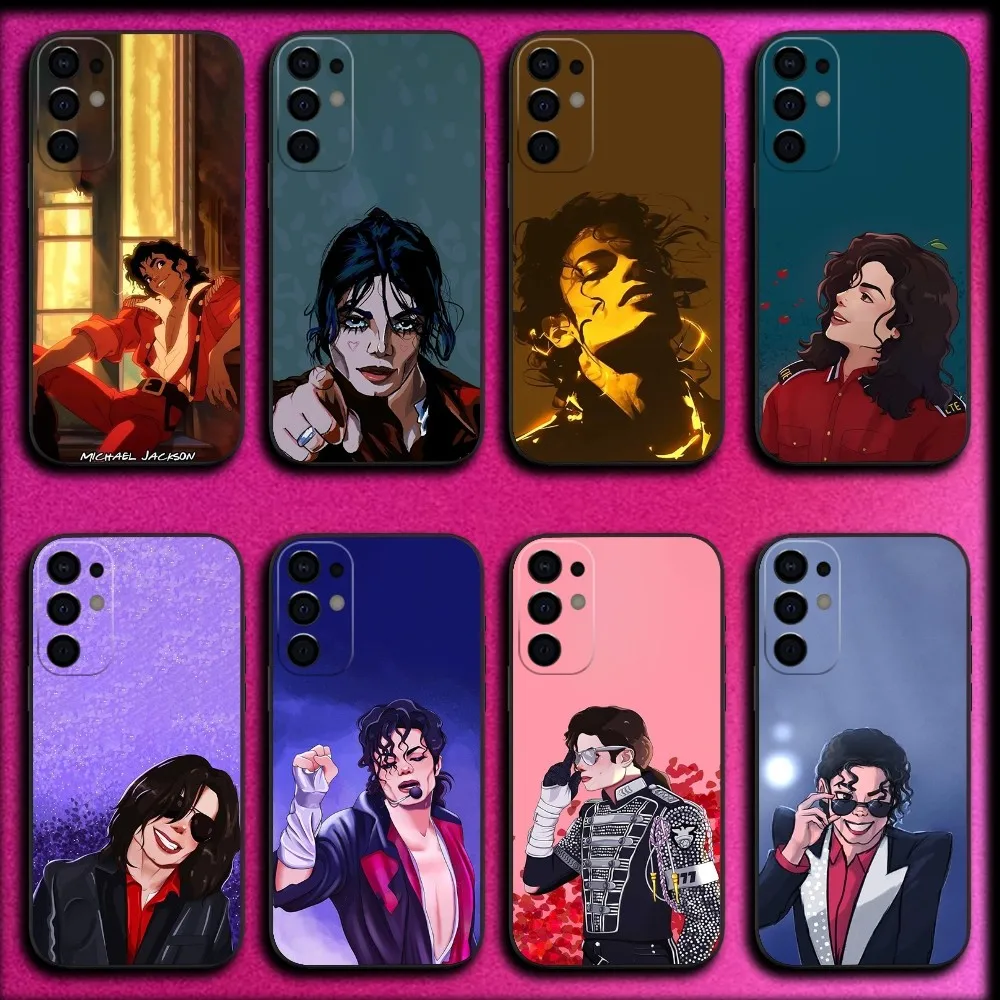 

Singer M-Michael J-Jackson Phone Case For Samsung S25,S24,S21,S22,S23,S30,Ultra,S20,Plus,Fe,Lite,Note,10,9,5G Black Cover