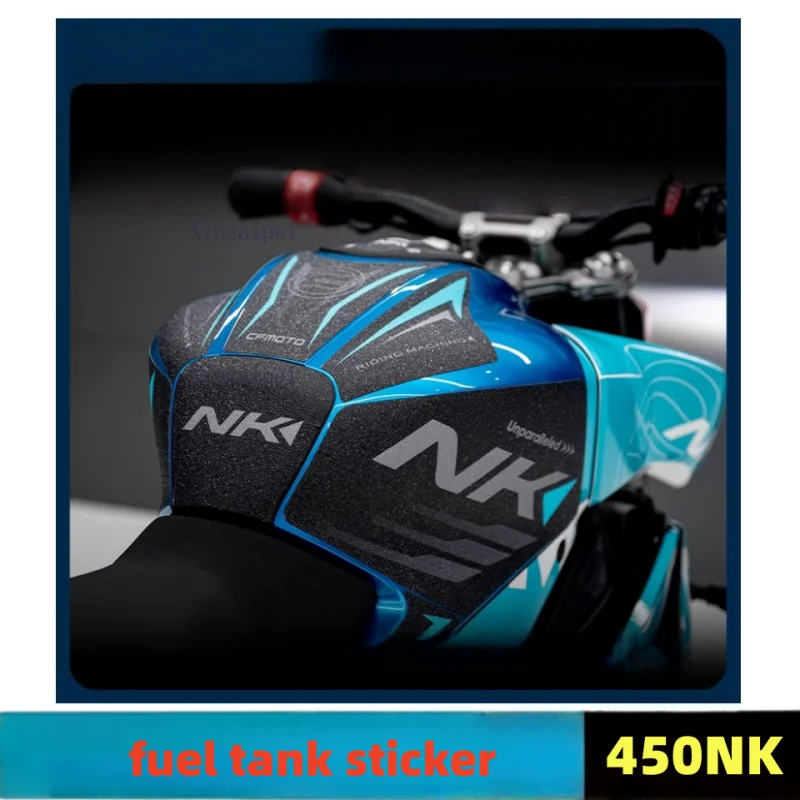 

Для CFMOTO 450NK мотоциклетная наклейка на топливный бак, резиновая защита от царапин, наклейки CF400-7, противоскользящая наклейка для мотоцикла