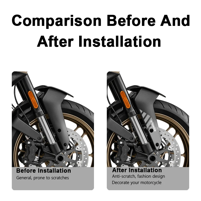 POSFIRA Motorcycle Front Fender Sticker Vinyl Decals for CFMoto 800NK CF Moto 800 NK NK800 2023-2024 Mudguard Accessories
