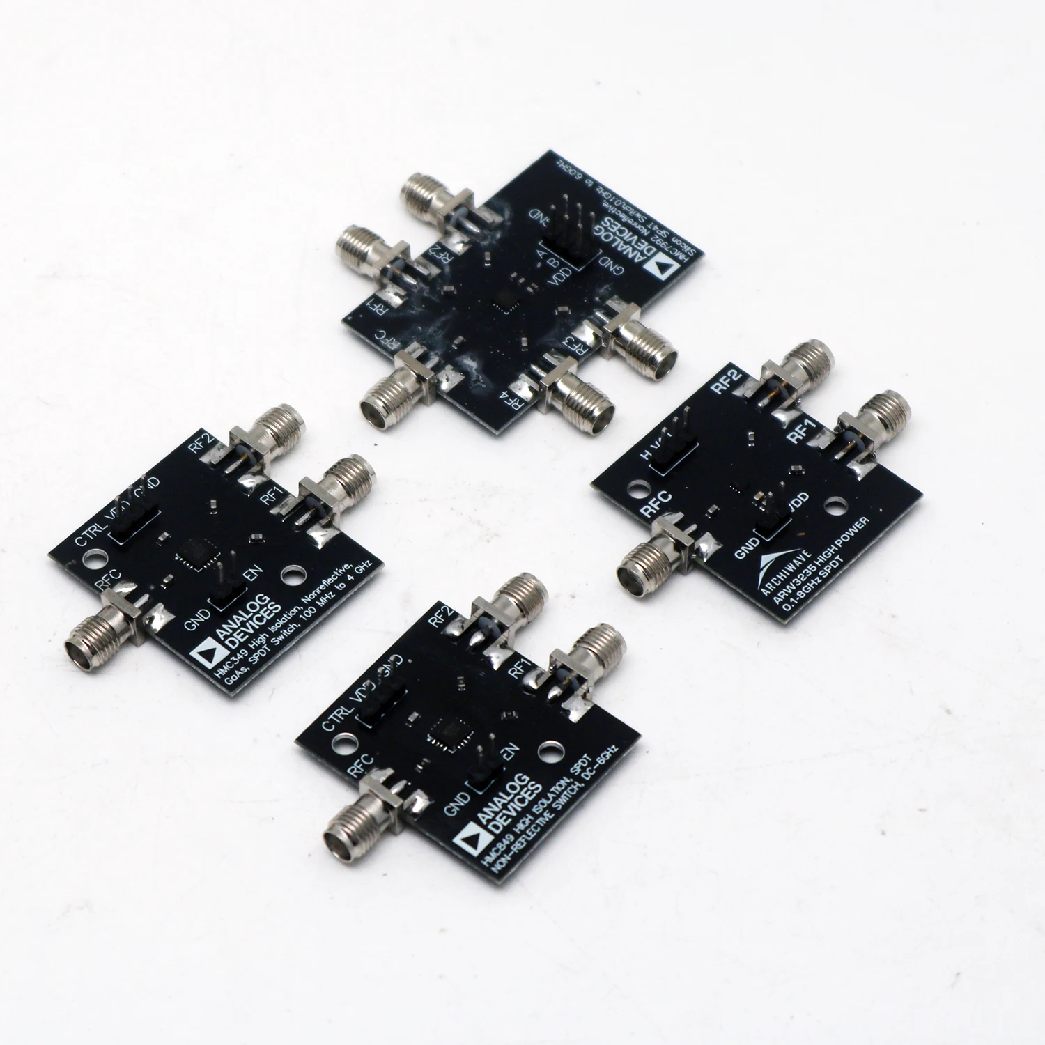 SPDT SP4T RF-Schalter HMC349 HMC849 HMC7992 100MHz~6GHz Modul für Funksignalumschaltung, Testgeräte und ATE-Systeme – Detail 4