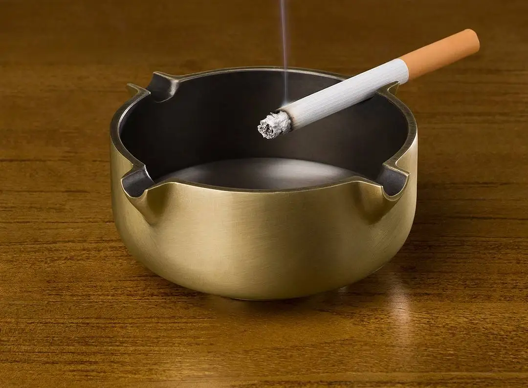 Арабская высококачественная роскошь GOOD LUCK Royal Латунная пепельница ручной работы статуя ДОМАШНЯЯ компания офис бизнес ЛУЧШИЙ МУЖЧИНЫЙ ПОДАРОК на день рождения A2