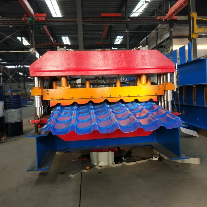 Customized Popular Low Price Trapezoidal Panel Roofing Steel Roll Forming Machine For Colored Steel Tile Production High-Accurac