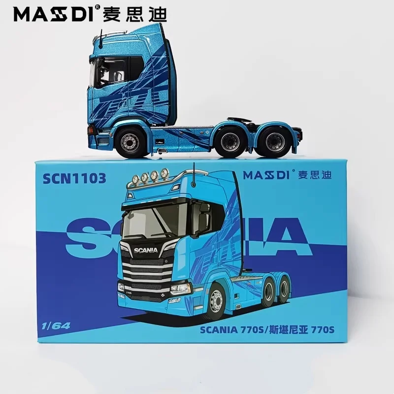 

Масди 1:64 Scania 770S Грузовик-транспортер, литая под давлением модель автомобиля из сплава