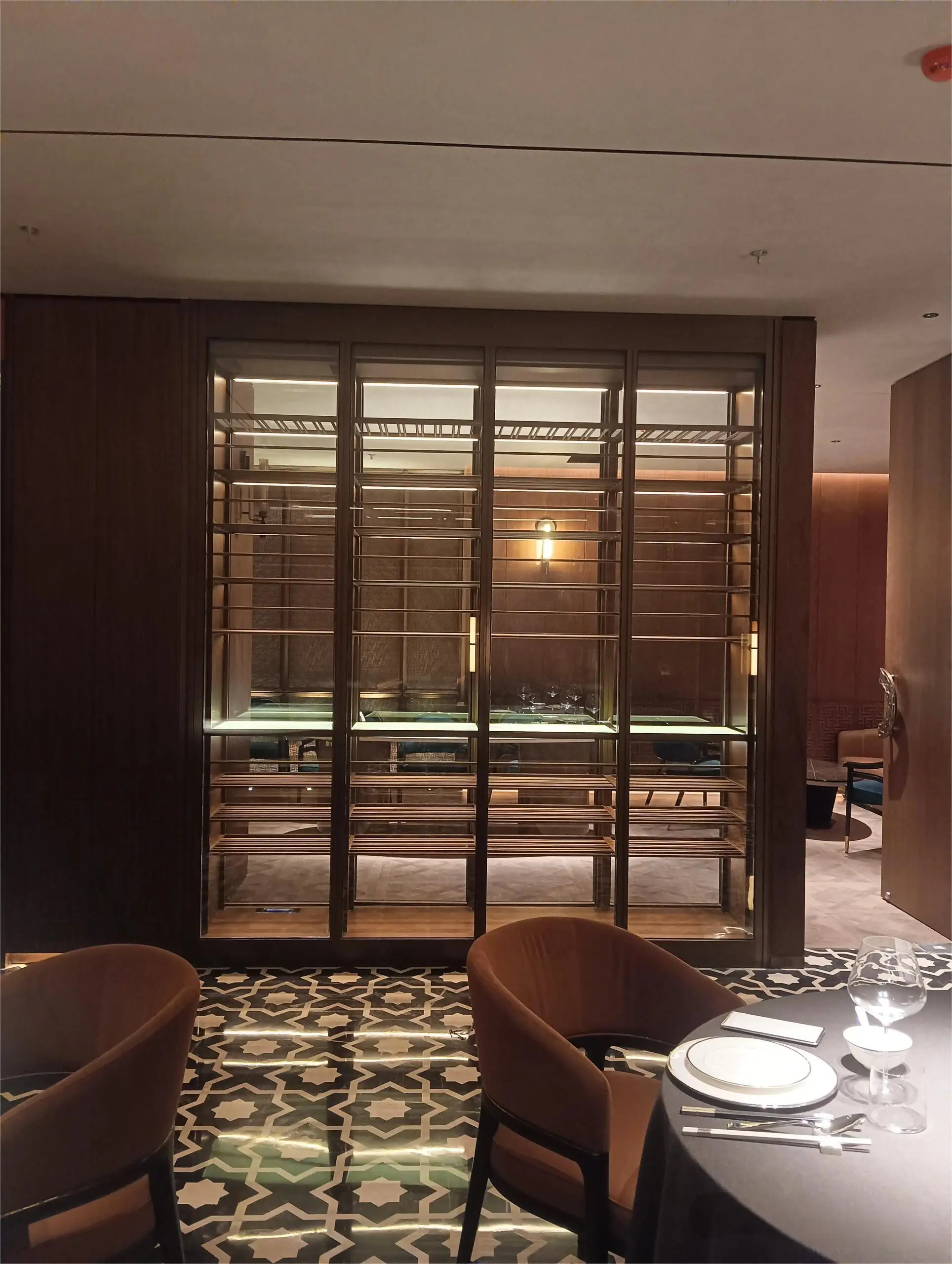 Custom Stainless Steel Multi-Zone Temperature-Controlled Wine Cabinet - Modern Minimalist Design
