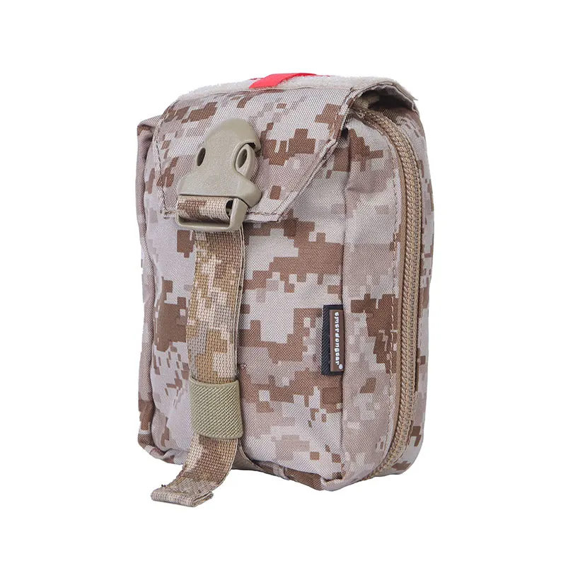 Levez songear-Trousse de premiers soins en poudre, poche médicale, sac de survie EDC en nylon Molle, entraînement sportif en plein air, panneau modulaire Airsoft AOR1