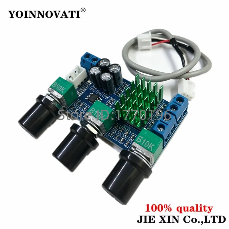 XH-M567 High Power Stereo Amp Module TPA3116D2 80W*2 Dual Channel Digital Audio Amplifier Board for DIY Speakers, Car Audio