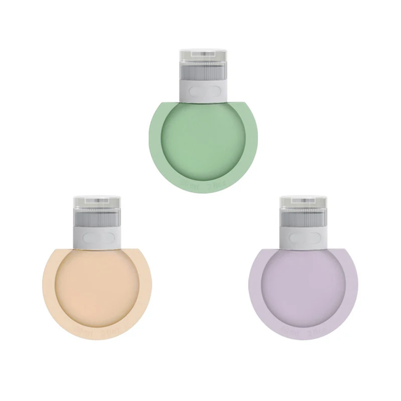 Set di bottiglie da viaggio da 3 pezzi 90ml campione portatile barattolo vuoto contenitore per lozione cosmetica Dispenser per crema per Shampoo tubo riutilizzabile per spremere