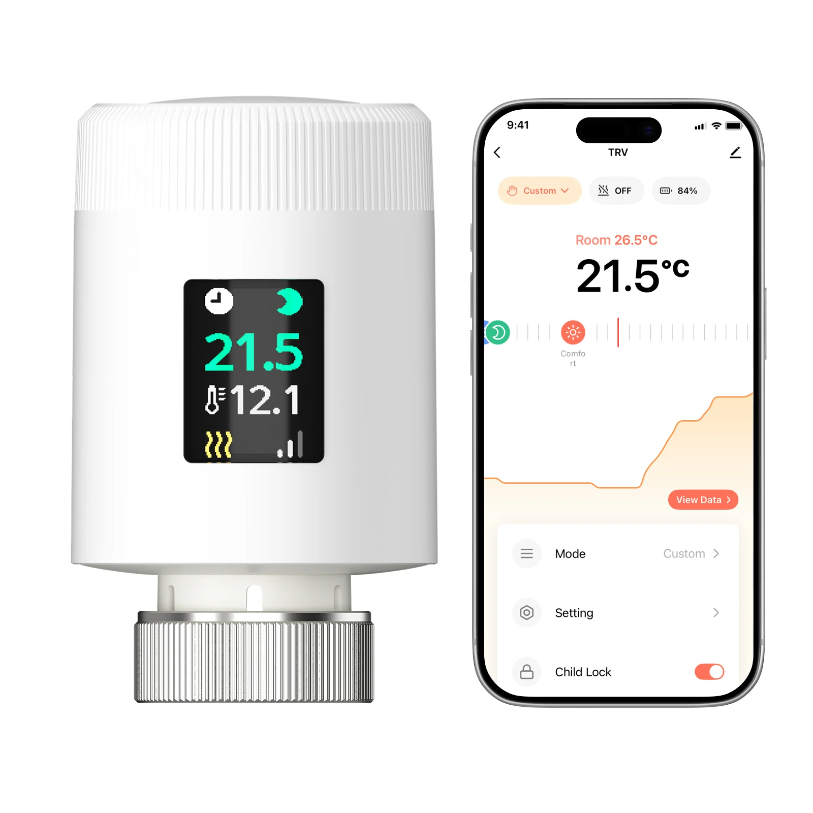 Tuya wifi Smart home thermostat radiator valve trv actuator programmable thermostatic remote heating controller alexa google