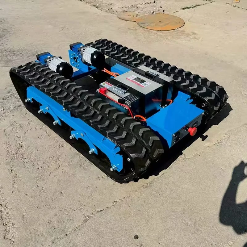 【Best-selling】Robotic Steel Tracked Platform Transporter with Rubber Tracked tank Crawler Chassis with Remote Control