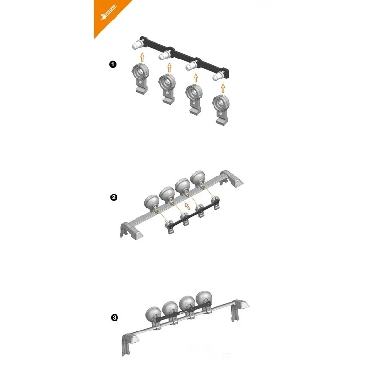 RC 1/14 LED-Dachstrahler PCB-Licht für Tamiya Hydraulikbagger, Lader, Muldenkipper, SCANIA, MAN, VOLVO Kipper, DIY-Teile – Detail 4