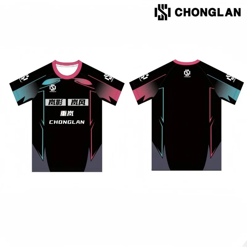 Chonglan table tennis jersey professional short sleeved high elasticity quick drying breathable women's T-shirt