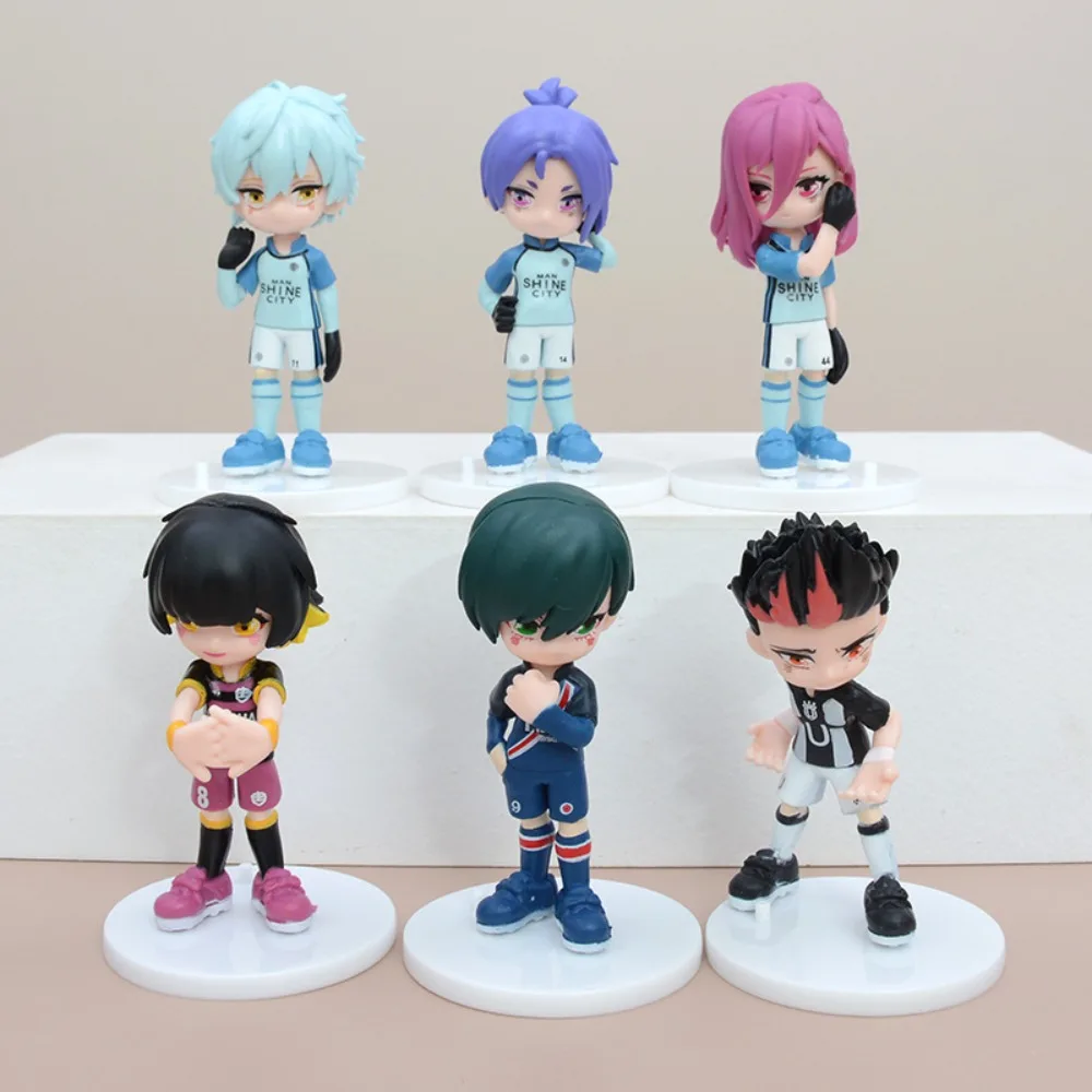 

Anime Character Bluelock Figurine, Q-Version Kai Minera, Yoichi Isagi And Other Figurine Desktop Model Ornaments