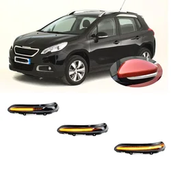 Fit for PEUGEOT 2008 I MK1 CU 2013 II MK2 U 2019 2020 2021 2022 Dynamic LED Sequential Indicator Mirror Turn Light Signal Lamp
