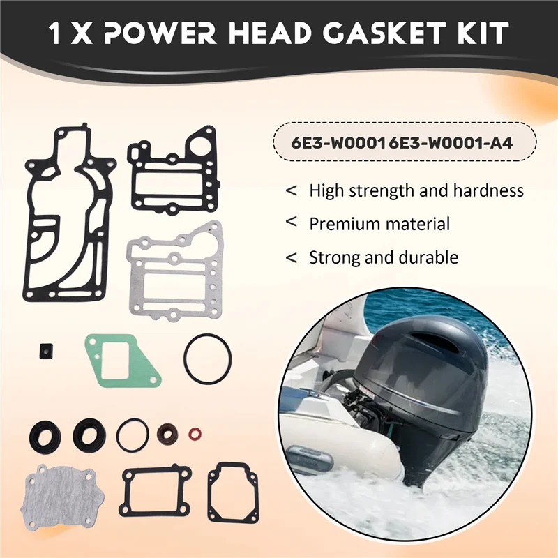 

Для 4HP 5HP комплект для замены прокладок головки подвесного двигателя 6E3-W0001-A4 6E3-W0001