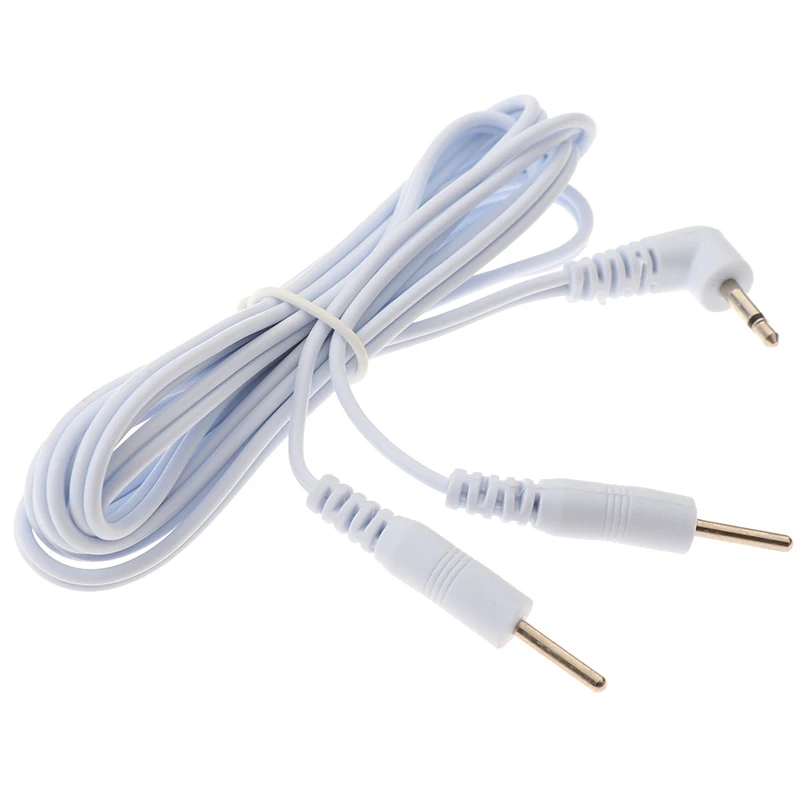 1.2M 2 Way Electrotherapy Electrode Lead Wires Cable For Connection Massage Stimulator