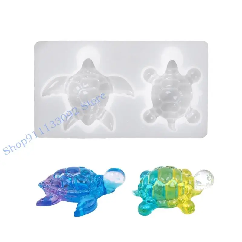 

H9ED Silicone Handmade Mold Turtles Crafting Supplies Suitable for Resin Art Crafting and Home Decorating Projects