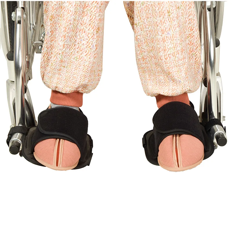 

1pair Wheelchair Safety Shoes Dementia Elderly Safety Restraint Products Prevent Feet From Slipping and Getting Involved