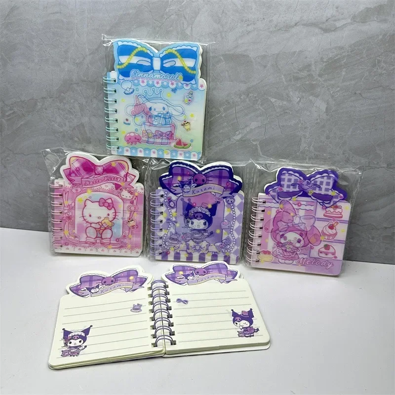 Miniso Sanrio Hello Kitty 3D Colorful Notebooks Kawaii Cartoon Anime Kuromi Dream Coil Book School Supplies Stationery Gifts