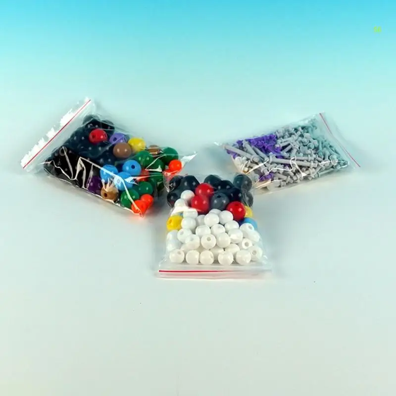 444 Pcs Chemistry Molecular Model Molecular Model Set for Inorganic & Organic Chemistry with Atoms Links and 1 Dropship