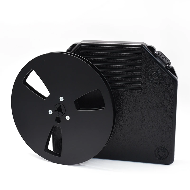 

Empty Take Up Reels Storage Box with 7inch Empty Takeup Reel Full Protection Carrying Case for 7Inch Sound Tapes B-A12I