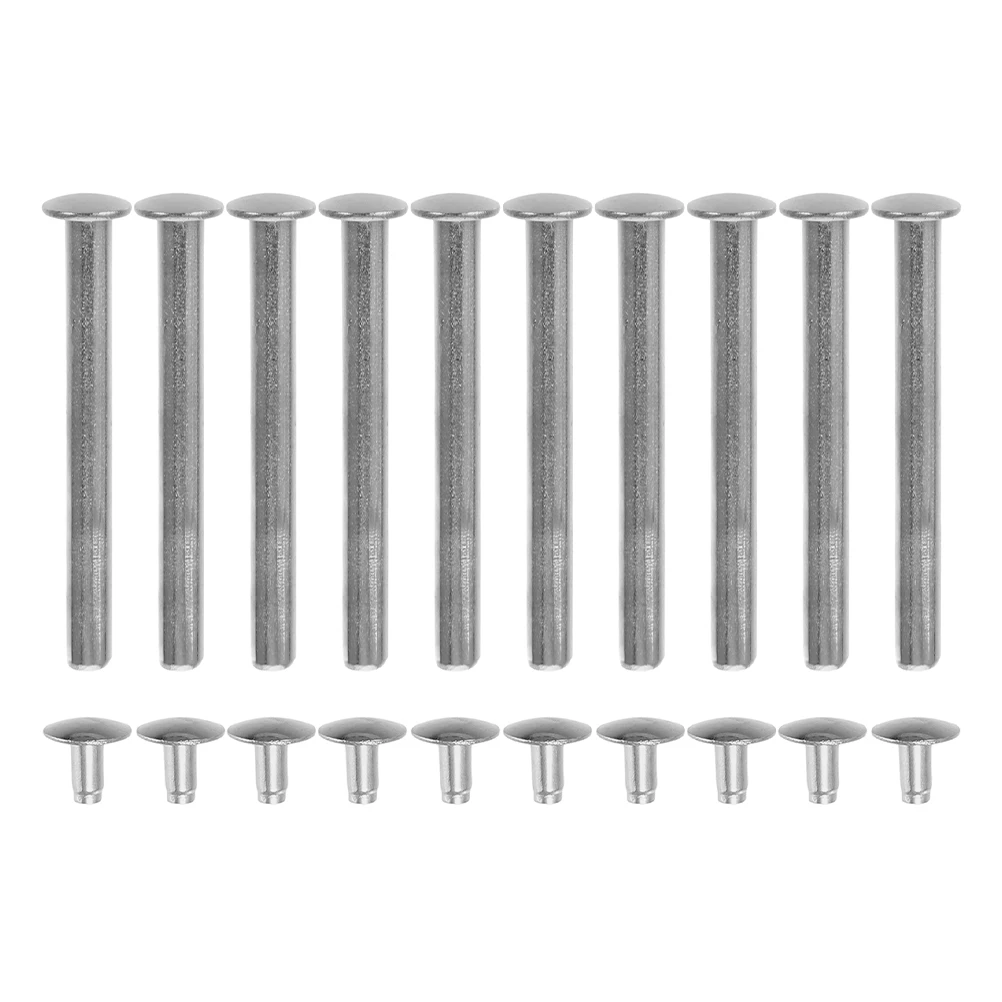 10 Sets Fan Nail Fasteners Folding Fans Shaft Replacement Metal Stainless Steel Rivet
