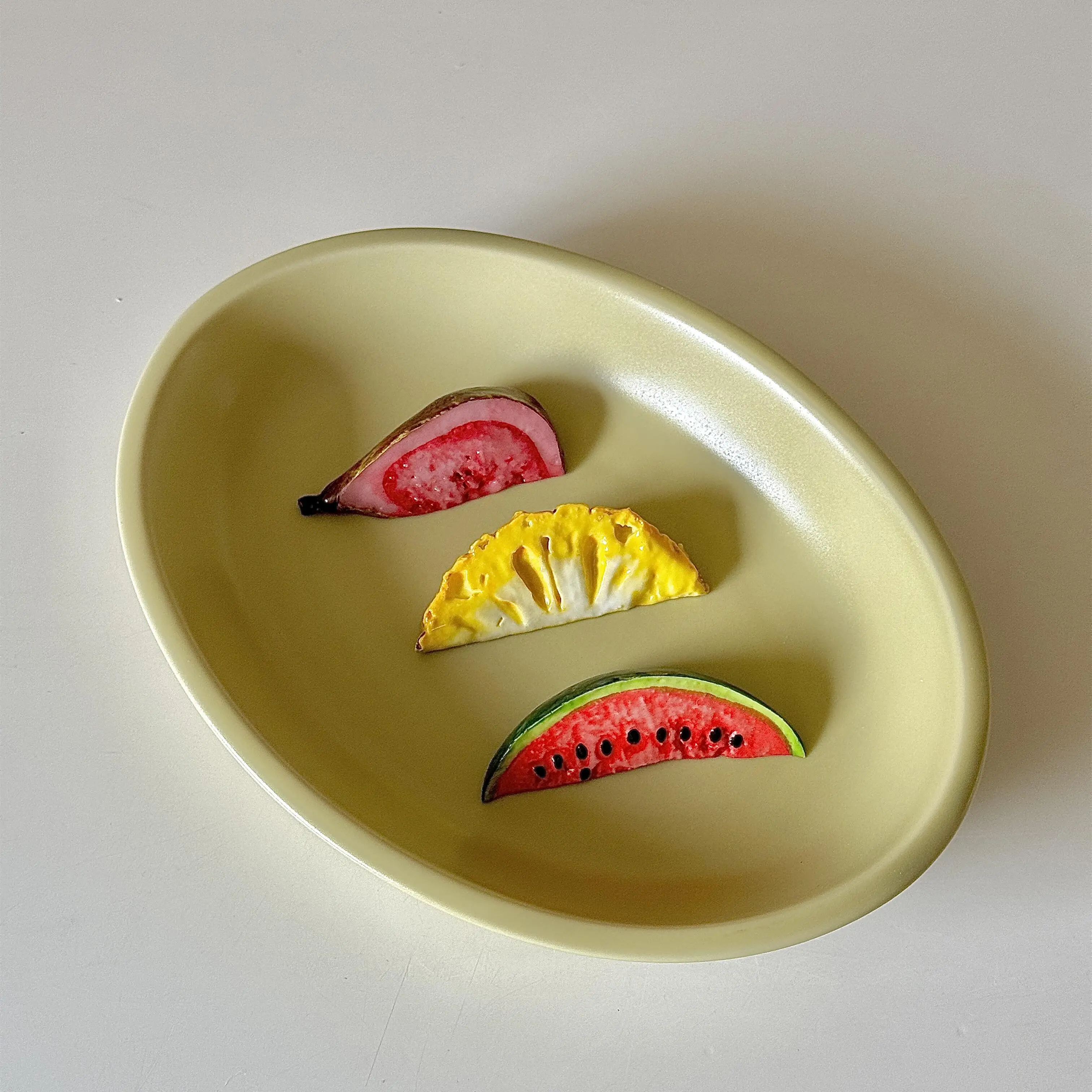 Vegetable Series 6pcs French Chopstick Cutlery Holder Resin Knife Fork Spoon Coaster Holder Mushroom Umbrella Vintage Ornament
