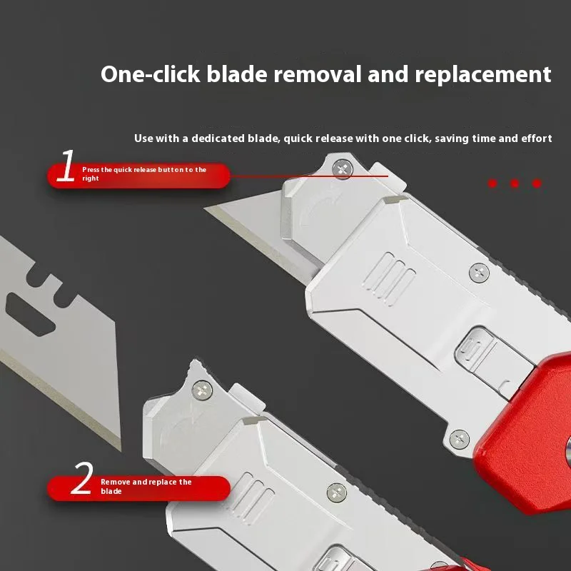 Łopatka użytkowa Składana, dwufunkcyjna ściągacz izolacji z kabli Wytrzymały, zagęszczony ściągacz izolacji z drutu Przenośny ręczny nóż uniwersalny