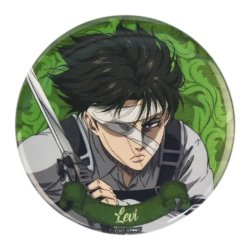 58mm Anime Attack on Titan Eren Jaeger Armin Arlert Erwin Smith Hange Zoe Cosplay COSTUME Badge Pin SPTE Tinplate Brooch﻿ Prop