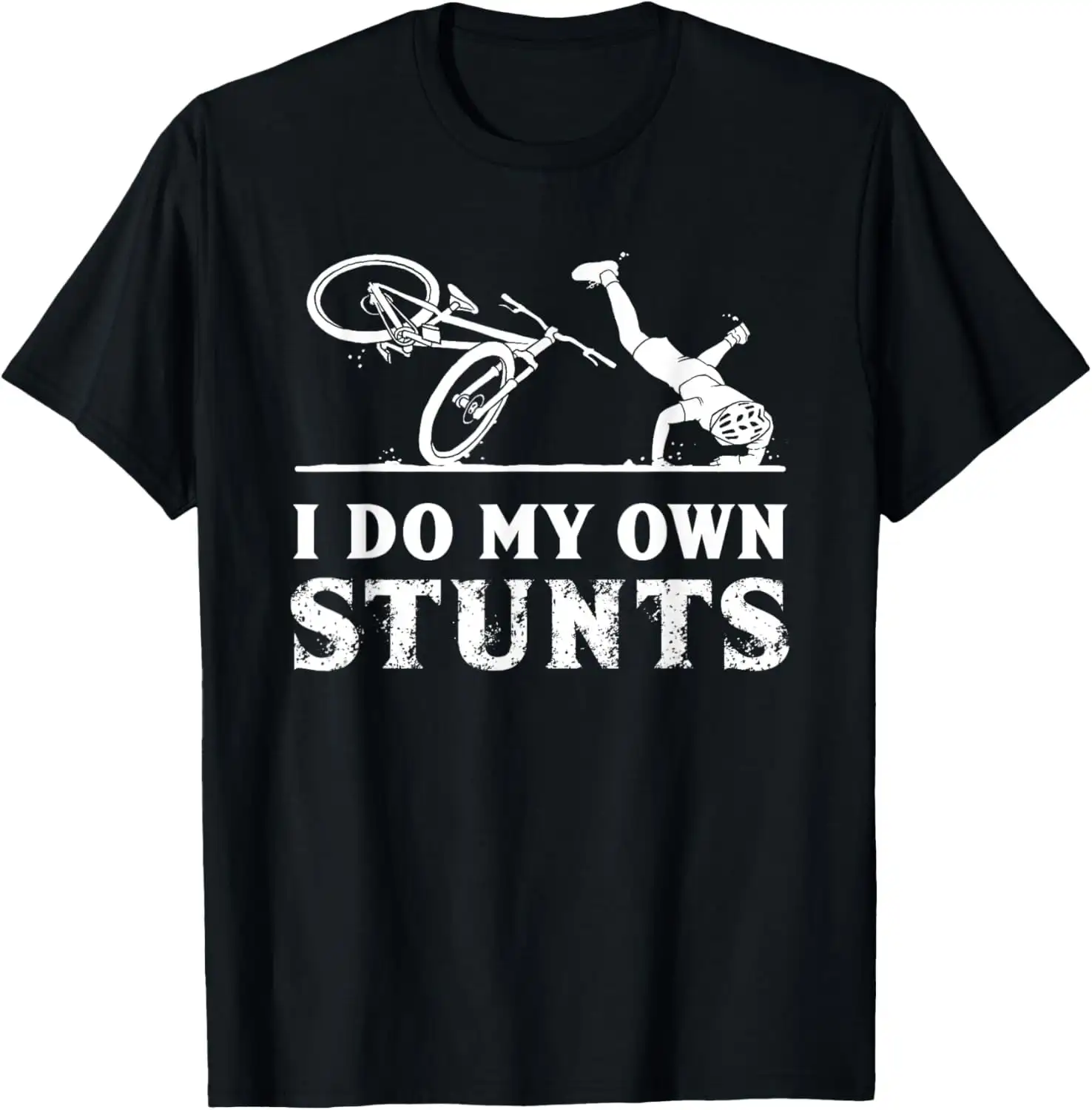 

I Do My Own Stunts Bicycle Bike Graphic Printing Summer Luxury Brand Cotton Men's and Women's T-Shirts Short Sleeves Street