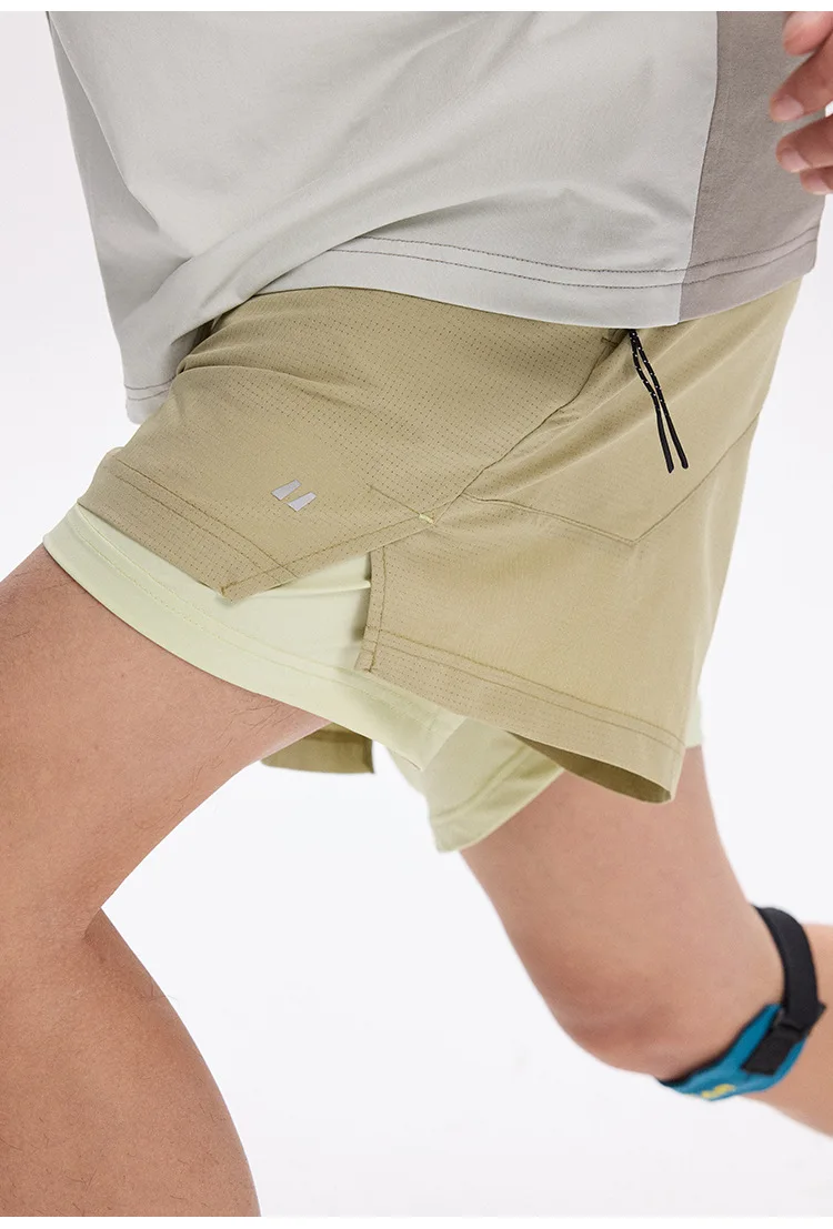 Unisex 2-in-1 Laufshorts Schnelltrocknend Fitness-Shorts Doppelschichtige Kompressions-Laufhose Sportliche Fitness-Jogging-Shorts – Detail 23