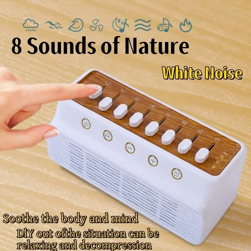 

CJ-506 Wireless Bluetooth Speaker Noise Timed Natural Sounds Music Box Improve Sleep Relax Rain Sea Waves Bird Thunder For Gifts