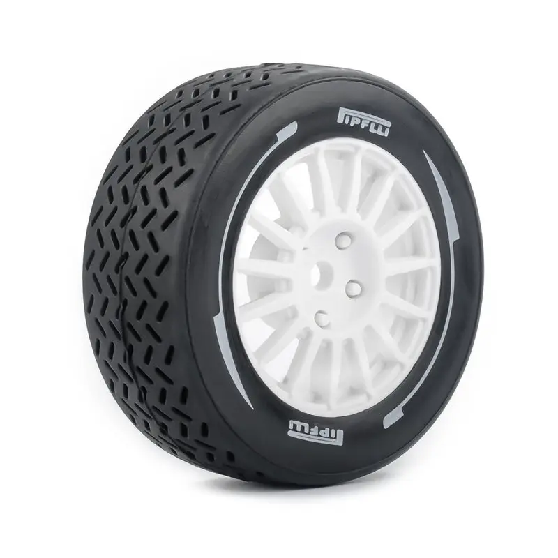 ABXE-For MJX, Tamiya M Chassis, RX12 Compatible 1/14 Scale WRC Rally Tires- 4PCS Rubber Wheels For RC Cars Black