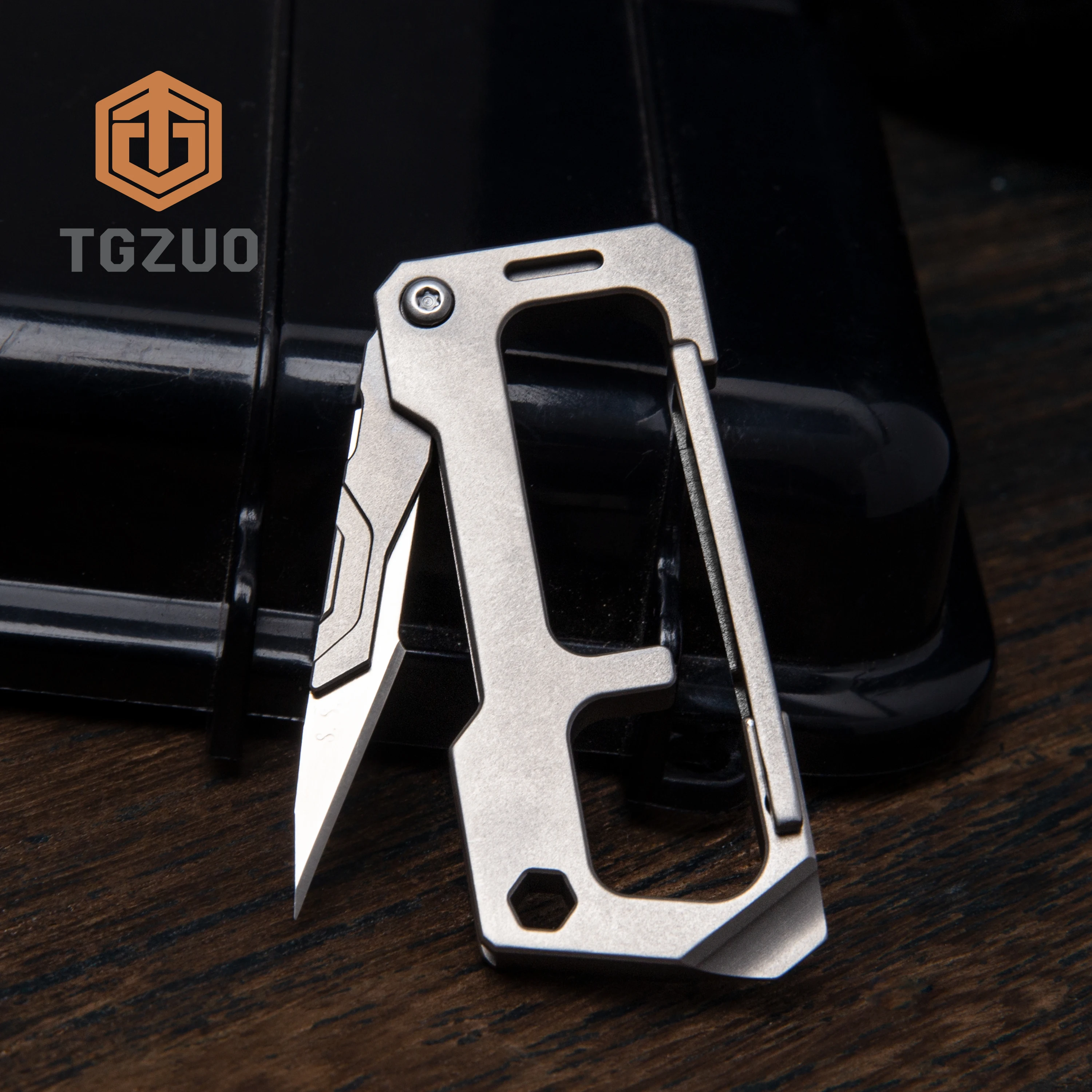 Multifunctional EDC Tool Titanium Alloy Key Chain Knife Stainless Steel Surgical Blade New Best Folding Knives