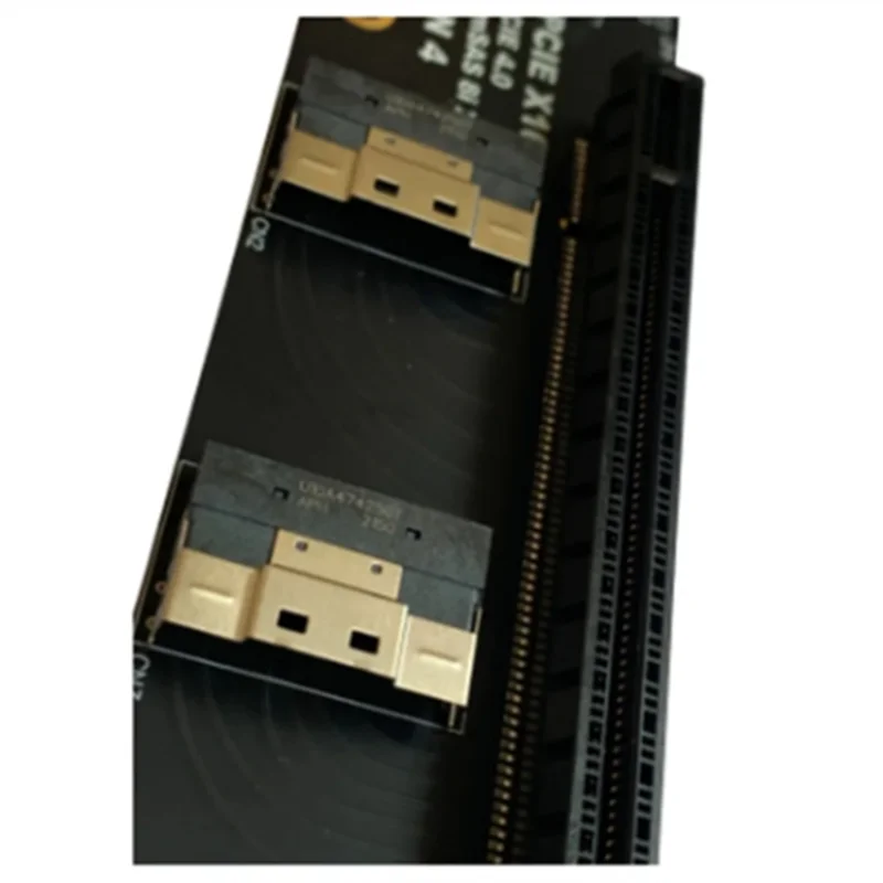 Gen4 2 منافذ Slimsas 8I X2 إلى PCIE 4.0X16 فتحة لوح مهايئ لبطاقة الشبكة الرسومات بطاقة الفيديو التقاط دائم
