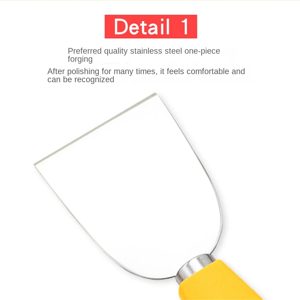 Dishcake Durable Convenient Fashion Customer Loves Ergonomics High Demand Yellow Handle Moon Cake Knife Popular Butter Knife