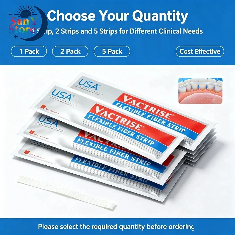 1/2/5pcs Dental Glass Fiber Splint Strip Flexible Loose Tooth Fixation Light  Bonding  Retainer
