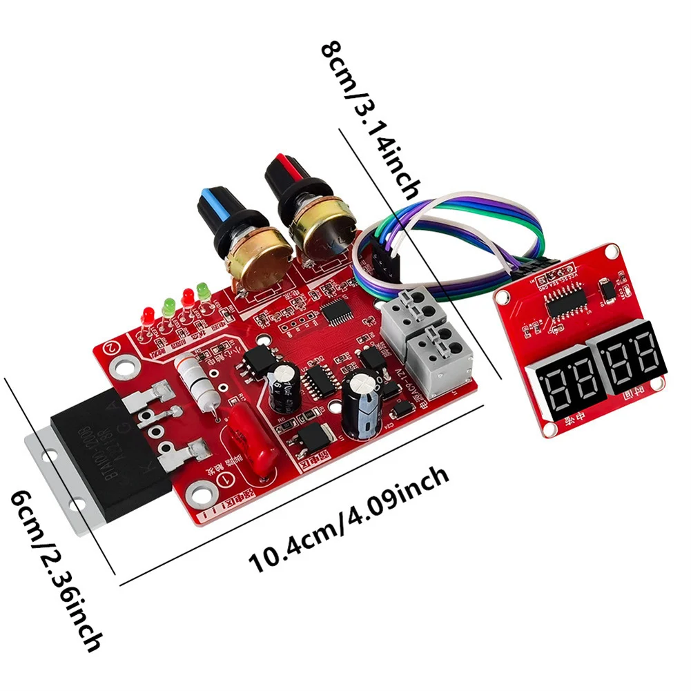 Imagem -03 - Ponto Soldagem Módulo com Display Digital Painel de Controle Ponto Soldador Módulo Tempo e Controlador Atual Atualização Atual Temporização 40a 100a