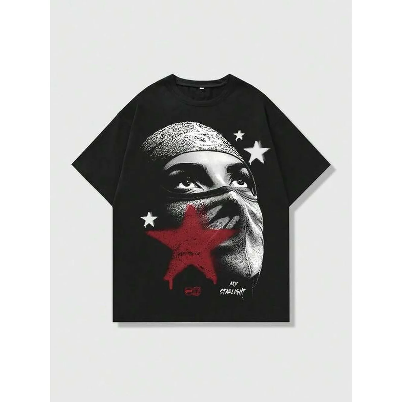ROMWE MEN Street Life Spring/Summer Casual Graphic Men'S Character Printed Short Sleeve Y2K T-Shirt, Suitable For Daily Wear In Spring And Summer, School