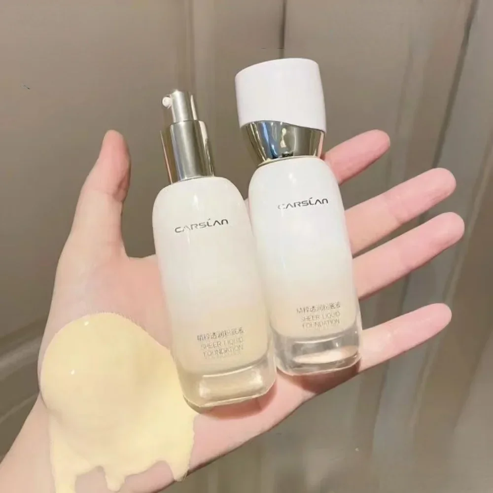 CARSLAN Essência Facial Base Líquida Creme 30g Corretivo Profissional À Prova D 'Água Antioxidante Maquiagem de Longa Duração Cosméticos