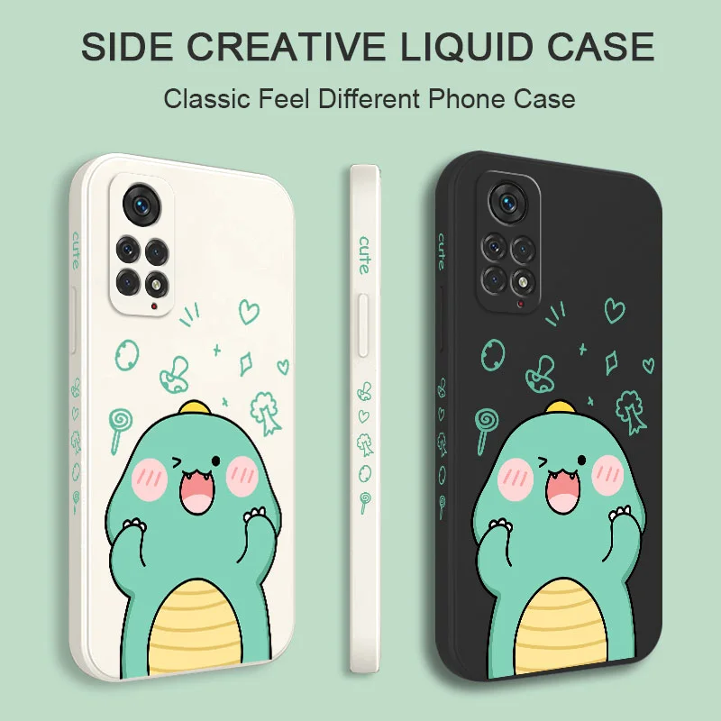 Cute Dinosaurs Phone Case For Xiaomi Redmi Note 14 13 12 11 11S 11T 10 10A 10T 10S 9T 9 8 7 Pro Plus 10C 9A 9C 9T 4G 5G Cover image 6