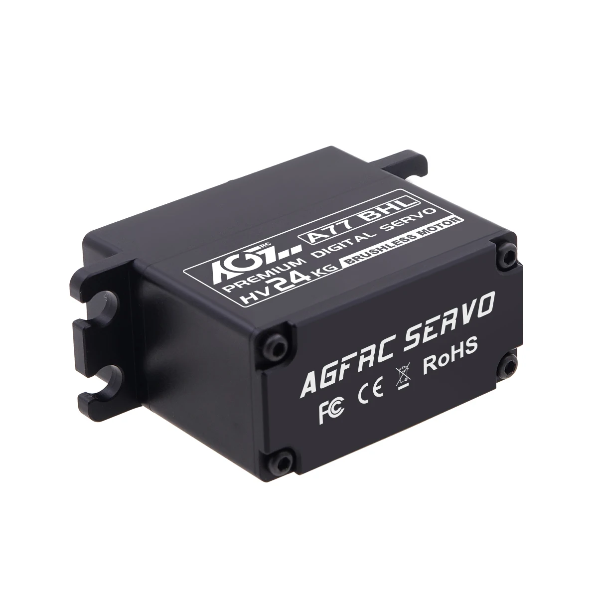 AGFRC 24KG Digital Servo A77BHL Steel Gear 8.4V HV Brushless Servo Motor For 1/10 RC Off Road Rock Crawler Buggy Truck Airplane