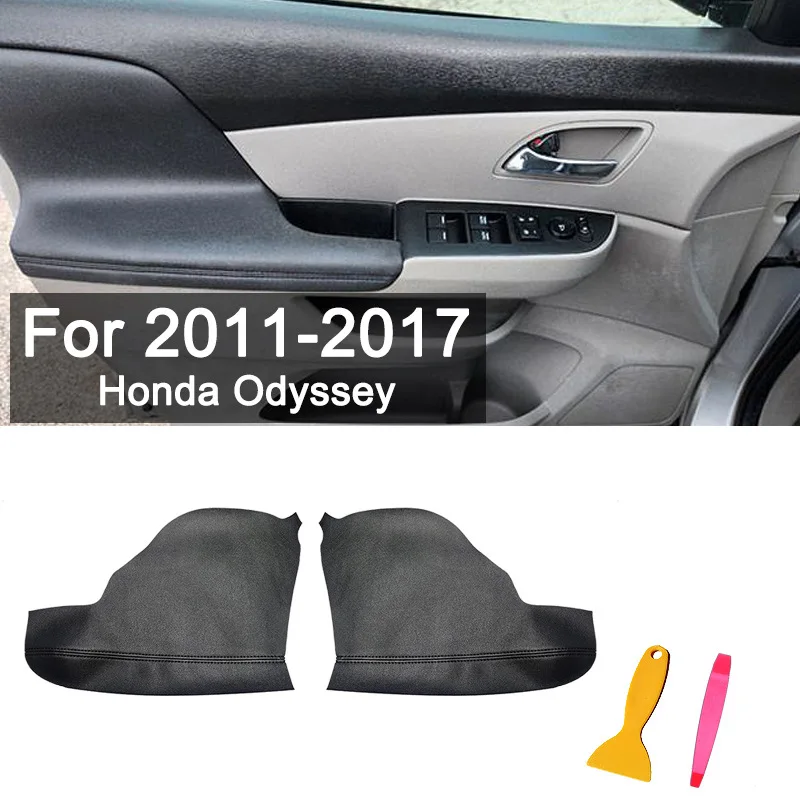 FOR 11-17 American edition Honda Odyssey Car door gloves Wear resistant door panel leather cover Automotive Interior