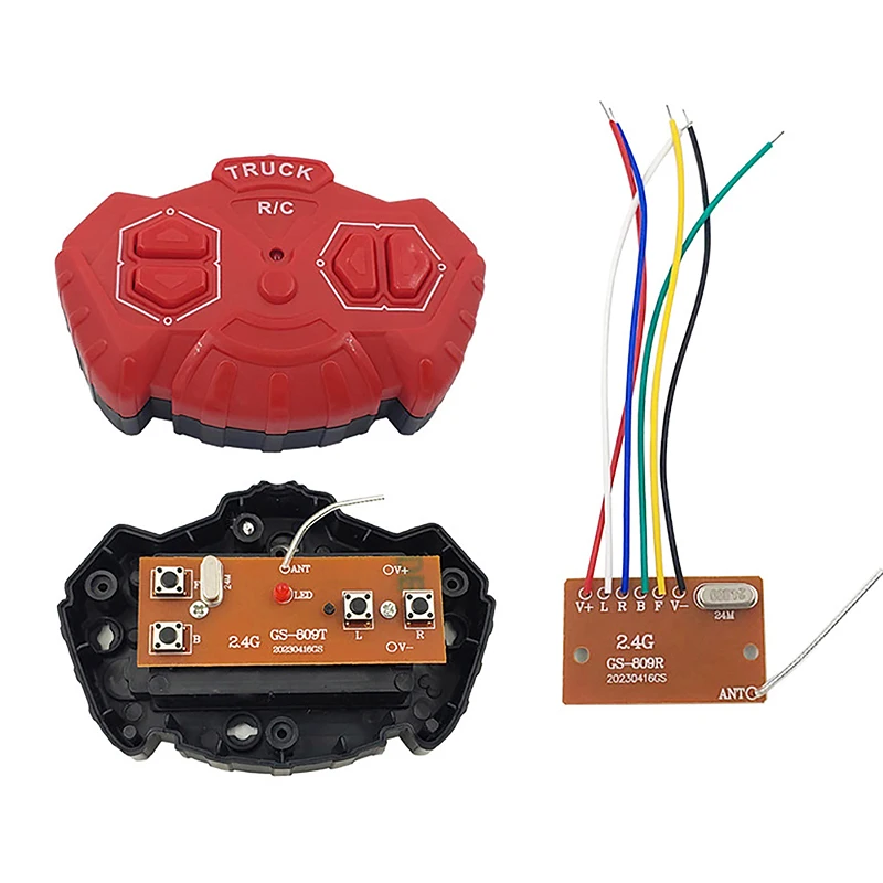 1 Set 2.4G Four-way Remote Control Module 4CH RC Remote Control Transmitter Receiver Circuit Board Accessories