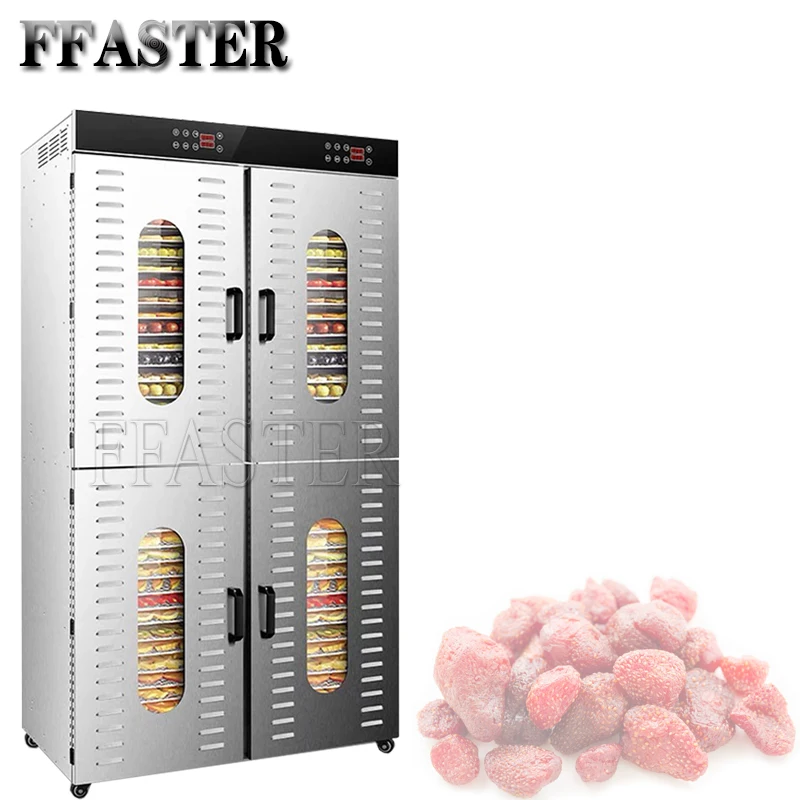 

Stainless Steel Food Dried Fruit Machine 220V 80-TraysDryer For Vegetables Dried Fruit Meat Dehydrator Fruit Drying Machine